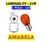 ISO14LX1056 PY AM 12 - LAMPADA HALOGENA 1056 AMBAR PY 21W 12V 21W BAU15S 1POLO 12496 (EMB. COM 10 PECAS - VALOR UNITARIO) - PC