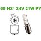 ISO14LXH21 BC 24V - LAMPADA HALOGENA H21 24V BRANCA PY 69 PISCA VOLVO - BASE BAY9S - 13056 (EMB. COM 01 PECA - VALOR UNITARIO) - PC ISO14LXH21 BC 24V - LAMPADA HALOGENA H21 24V BRANCA PY 69 PISCA VOLVO - BASE BAY9S - 13056 (EMB. COM 01 PECA - VALOR UNITARIO) - PC