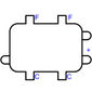 IM11401-S - RELE DUPLO FAROL 12V (EMB. COM 01 PECA - VALOR UNITARIO) - PC