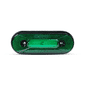 ISO20028 VD 12/24V - LANTERNA LATERAL OVAL - VERDE 12/24V - PC