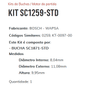 KIT SC1259 STD - KIT BUCHA PARTIDA BOSCH/ GM/ S10/ CORSA/ ASTRA/ VECTRA/ ZAFIRA - KIT