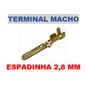 ISO1900031 - TERIMNAL MACHO ESPADINHA 2,8 MM COM TRAVA (100 PCS - VALOR DO CENTO) - CT ISO1900031 - TERIMNAL MACHO ESPADINHA 2,8 MM COM TRAVA (100 PCS - VALOR DO CENTO) - CT