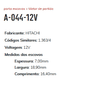 A-044-12V - PORTA ESCOVA PARTIDA HITACHI 12V TRATORES TRAMONTINI - PC A-044-12V - PORTA ESCOVA PARTIDA HITACHI 12V TRATORES TRAMONTINI - PC