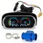 ISO6162 12/24V - RELOGIO DISPLAY - 12/24V - MEDIDOR TEMPERATURA DA AGUA DO MOTOR E VOLTIMETRO (EMB. COM 01 KIT - VALOR DO KIT) - KIT