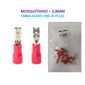 ISO6TRF1-110 - TERMINAL ENCAIXE 2.8MM ISOLADO VERMELHO (EMB. COM 20 PEÇAS - VALOR UNITARIO) - PC