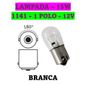 ISO14LX1141BC 15W 12 - LAMPADA HALOGENA 1141 12V 15W BA15S 1POLO 12403 (EMB. COM 10 PECAS - VALOR UNITARIO) - PC