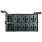 ISO10CX005 - CAIXA PARA 11 FUSIVEIS DE LAMINA E 6 RELES - USO UNIVERSAL (EMB. COM 01 PECA - VALOR UNITARIO) - PC ISO10CX005 - CAIXA PARA 11 FUSIVEIS DE LAMINA E 6 RELES - USO UNIVERSAL (EMB. COM 01 PECA - VALOR UNITARIO) - PC