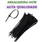 ISO17AB5030 - ABRACADEIRA 30 CENTIMETRO PRETA (EMB. COM 100 PECAS - VALOR DO CENTO) - CT