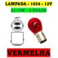 ISO14LX1034 VM 12V - LAMPADA HALOGENA 1034 12V 21/5W VERMELHA 12499R (EMB. COM 10 PECAS - VALOR UNITARIO) - PC