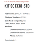 KIT SC1338-STD - KIT BUCHA PARTIDA BOSCH - WAPSA/ F-250/ F-350/ F-4000 C/ MOTOR CUMMINS ANO 1998 >/ ESTE KIT É COMPOSTO POR: 1     - BUCHA SC1101-STD/ 1 - BUCHA SC1261-STD/ 1 - BUCHA SC1774-STD/ 1 - BUCHA SC2023-STD - KIT