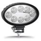 ISO14F6900 AZ 12/24V - FAROL LED OVAL AZUL 12/24V COM 8 LEDS (EMB. COM 01 PC - VALOR UNITARIO) - PC