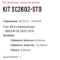 KIT SC2602-STD - KIT BUCHA PARTIDA BOSCH JETTA/ GOLF/ NEW BETLE/ AUDI/ ESTE KIT É COMPOSTO POR: 1 - BUCHA SC1871-STD/ 1 - BUCHA SC3469-STD/ 1 - BUCHA SC1909-STD/ 1 - BUCHA SC2293-STD - KIT KIT SC2602-STD - KIT BUCHA PARTIDA BOSCH JETTA/ GOLF/ NEW BETLE/ AUDI/ ESTE KIT É COMPOSTO POR: 1 - BUCHA SC1871-STD/ 1 - BUCHA SC3469-STD/ 1 - BUCHA SC1909-STD/ 1 - BUCHA SC2293-STD - KIT