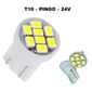 ISO17L2821 BCA 24V - LAMPADA LED PINGAO BRANCA - 24V - 8LEDS - VALOR UNITARIO - PC