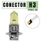 ISO14LX H3 AM 12V - LAMPADA HALOGENA H3 12V 55W AMARELA / BLISTER 12336 (EMB. COM 02 PECAS - VALOR DO KIT) - KIT