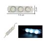 ISO22L6131 12V - MODULO 3 LEDS 3W 12V BRANCO, 2 CM X 7 CM (EMB. COM 01 PECA - VALOR UNITARIO) - PC ISO22L6131 12V - MODULO 3 LEDS 3W 12V BRANCO, 2 CM X 7 CM (EMB. COM 01 PECA - VALOR UNITARIO) - PC