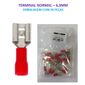 ISO6TRF1-250 - TERMINAL ENCAIXE 6.3MM ISOLADO VERMELHO (EMB. COM 20 PEÇAS - VALOR UNITARIO) - PC ISO6TRF1-250 - TERMINAL ENCAIXE 6.3MM ISOLADO VERMELHO (EMB. COM 20 PEÇAS - VALOR UNITARIO) - PC