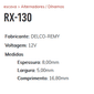 EA-RX-130 - ESCOVA ALTERNADOR DELCO GM MONZA/ OPALA/ CARAVAN - 8,00 X 5,00 X 16,80 MM - JG EA-RX-130 - ESCOVA ALTERNADOR DELCO GM MONZA/ OPALA/ CARAVAN - 8,00 X 5,00 X 16,80 MM - JG