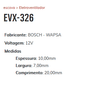 EE-EVX-326 - ESCOVA ELETRO VENT. GOL G2 G3 - 10 X 7 X 20 MM (BOSCH WAPSA) - JG