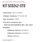 KIT SC0242-STD - KIT BUCHA PARTIDA 29 MT/ MERCEDES-BENS/ ESTE KIT É COMPOSTO POR: 1-BUCHA ROLAMENTO REF. HK-1010/ 1-BUCHA SC1824-STD/ 1-ROLAMENTO REF. 6200-2RS/ 1-BUCHA ROLAMENTO REF. 6204-RS C3 - KIT