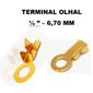 ISO1900023-6,7MM - TERMINAL OLHAL 1/4 FURO 6,70 MM (100 PCS - VALOR DO CENTO) - CT