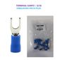 ISO6TRSV2 - TERMINAL GARFO 3/16 ISOLADO AZUL (EMB. COM 20 PEÇAS - VALOR UNITARIO) - PC
