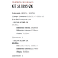 KIT SC1195-2X - KIT BUCHA PARTIDA WAPSA/ PK/ MWM/ EIXO GROSSO - ESTE KIT É COMPOSTO POR: 1-BUCHA SC085-2X/ 1-BUCHA SC084-2X - KIT