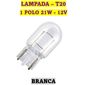 ISO14LX12065 PR 12V - LAMPADA HALOGENA PINGO T20 21W 12V (EMB. COM 10 PECAS - VALOR DO UNITARIO) - PC