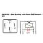 DNI8138 12V - RELE AUX. AR COND. RENAULT VENT. RADIADOR 50A 12V 4 TERM - PC DNI8138 12V - RELE AUX. AR COND. RENAULT VENT. RADIADOR 50A 12V 4 TERM - PC