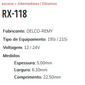 EA-RX-118 - ESCOVA ALTERNADOR DELCO REMY MB 19SI E 21SI - JG EA-RX-118 - ESCOVA ALTERNADOR DELCO REMY MB 19SI E 21SI - JG