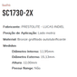 SC1730-2X - BUCHA PARTIDA PRESTOLITE GOL/ UNO/ F250/ SPRINT LM 2X - 11,95 X 15,13  X 12,00 MM  - PC