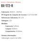 EA-BX-172-R - ESCOVA ALTERNADOR BOSCH FUSCA - 5 X 8 X 15 MM - PORTA ESC. (B-212-12V) - JG