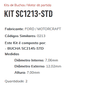 KIT SC1213-STD - KIT BUCHA PARTIDA LUCAS/ FIESTA/ KA/ COURRIER/ ESCORT/ FIAT/ ESTE KIT É COMPOSTO POR:   1   - BUCHA SC2145-STD/ 1 - BUCHA SC1100-STD/ 1 - BUCHA SC3008-STD - KIT