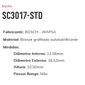 SC3017-STD - BUCHA PARTIDA GOL/SANT/  LM - BOSCH - 12,56 X 16,52 X 10,50 MM - PC