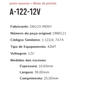 A-122-12V   - PORTA ESCOVA PARTIDA DELCO 42MT - JOHN DEERE/ M FERGUSON/ CLARK - PC