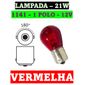 ISO14LX1141 VM 12V - LAMPADA HALOGENA 1141 12V VERMELHA 21W BA15S 1POLO 12498R (EMB. COM 10 PECAS - VALOR DO UNITARIO) - PC