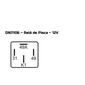 DNI1106 12V - RELE PISCA 4 TERM. S/ SUP.  FIAT 12V - PC