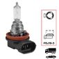 ISO14LX16 H16 12V - LAMPADA FAROL H16 12V 19W HALOGENA (EMB. COM 10 PECAS - VALOR UNITARIO) - PC