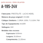 A-195 24V - PORTA ESCOVA PARTIDA M100 - 24V - PRESTOLITE - LUCAS INDIEL - PC
