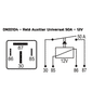 DNI0104 12V - RELE AUX. MASSEY FERGUSON- 50A- 12V- (4 TERM. 2 LARGOS) C/ SUP.  - PC