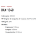 EE-DAX-1340-24V - ESCOVA ELETRO VENT. DENSO 24V AR COND. DE ONIBUS MODELOS RP100 RP120 E LDI8 - JG