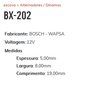 EA-BX-202-12V - ESCOVA ALTERNADOR BOSCH-WAPSA  - JG