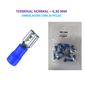ISO6TRF2-250 - TERMINAL ENCAIXE 6,3 MM ISOLADO AZUL (EMB. COM 20 PEÇAS - VALOR UNITARIO) - PC ISO6TRF2-250 - TERMINAL ENCAIXE 6,3 MM ISOLADO AZUL (EMB. COM 20 PEÇAS - VALOR UNITARIO) - PC