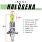 ISO14LX H1 AM 12V - LAMPADA HALOGENA H1 12V 55W AMARELA / BLISTER 12258 (EMB. COM 02 PECAS - VALOR DO KIT) - KIT