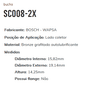 SC008-2X - BUCHA PARTIDA MASSEY FERGUSON - TRATORES - PK 06 CIL. 71 2X - 15,95 X 19,14 X 14,25 MM - PC