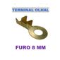 ISO1900037 - TERMINAL OLHAL 3/8 COM FURO 08 MM COM 50 UNIDADES - VALOR UNITARIO - PC ISO1900037 - TERMINAL OLHAL 3/8 COM FURO 08 MM COM 50 UNIDADES - VALOR UNITARIO - PC