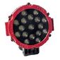 ISO14F1412 12/24V - FAROL LED REDONDO VERM. 17X15,5X4,2 CM 51W- 12/24V (EMB. 01 PC- VALOR UNITARIO) - PC