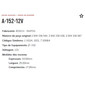 A-152-12V - PORTA ESCOVA PARTIDA FORD/ IVECO/ MB/ VOLVO/ PART. JF PARAF - PC