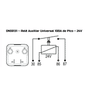 DNI8131 24V - RELE AUX. 100A 24V - SOM/PARTIDA/ CHAVEAMENTO - PC DNI8131 24V - RELE AUX. 100A 24V - SOM/PARTIDA/ CHAVEAMENTO - PC