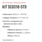 KIT SC0316-STD - KIT BUCHA PARTIDA BOSCH BRAVO/ DOBLO/ PALIO/ STRADA/ SIENA/ ESTE KIT É COMPOSTO POR: 1     - BUCHA SC1101-STD/ 1 - BUCHA SC2203-STD/ 1 - BUCHA SC2056-STD/ 1 - BUCHA ROLAMENTO REF. BK-1212 - KIT