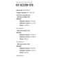 KIT SC2299-STD - KIT BUCHA PARTIDA MITSUBISHI/ S10/ BLAZER/ ESTE KIT É COMPOSTO POR:   1   - BUCHA SC2206-STD/ 2 - BUCHA SC3035-STD/ 1 - BUCHA SC2313-STD - KIT